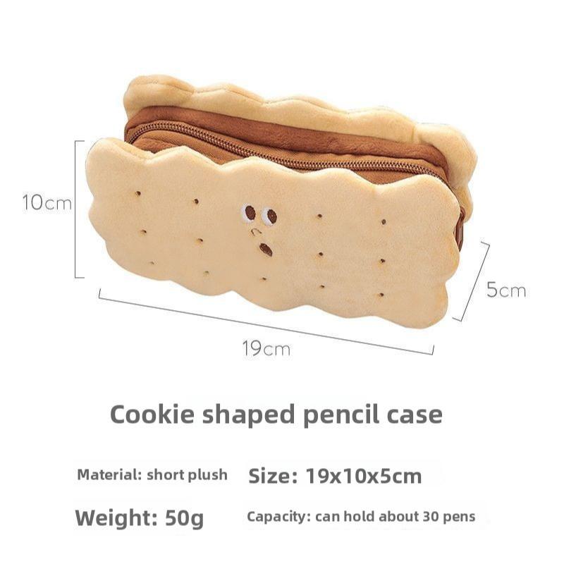 Creative Trend,Cute Funny Biscuits,Pencil Bag,Full Fun,Large Capacity,Student Personalized Stationery Storage Bags