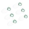 100Pcs Carrot Shape Paper Clips Bulk Cute Fun Colored Stainless Steel for Bookmarks Planner Office S