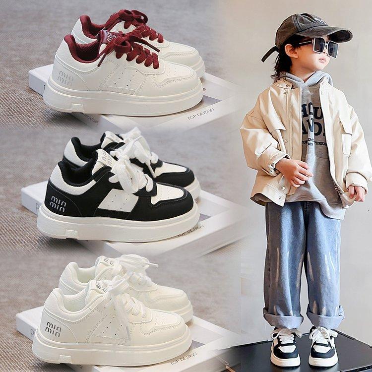 Children's sports shoes 2025 spring and autumn new girls versatile low-top board shoes lightweight non-slip boys casual shoes