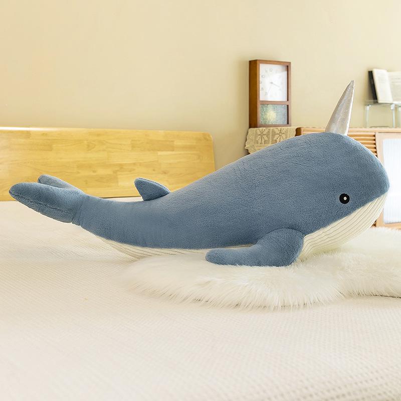 Marine Animal Plush Toy: Shark & Whale Sleeping Hug Pillow Doll Cushion