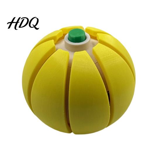 Squeeze Stress Toy Halloween Pumpkin Ball Fruit Shaped Clicker Fidget for Festive Anxiety Relief Cute Soft Decompression Kids Adults Party