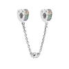NEW Butterfly Daisy Flower & Band Of Hearts Charm Bead Fit Original Europeans 925 Sterling copper Bracelet DIY Fine Zircon Gift
