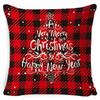 New Christmas Pillow Cover Four-piece Set Pillow Cushion Office Lumbar Backrest Decorative Backrest