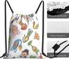 Barasu Kobito Zukan Gym Sack, Knapsack, Drawstring Bag, Lightweight, Waterproof, Travel, Outdoor, Sports, Gym Bag, Exercise Training, Unisex, Large Ca
