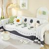 Ins Sandstorm Hair Towel Full Cover Fabric Simple Sofa Cushion Blanket Full Cover Universal Cover Cover Four Seasons Universal Sofa Cover Cover