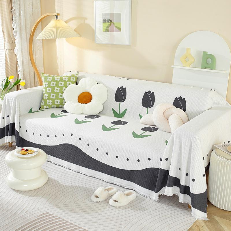 INS Style Sofa Towel Full Cover Cloth Simple Sofa Cushion Blanket All-Inclusive Universal Cover Towel Four Seasons Universal Sofa Cover Cover