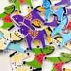 50 Pezzi Bottoni in Legno con Cavallo Carino Fai da Te Cucito Scrapbooking Accessorio per Lavori Manuali