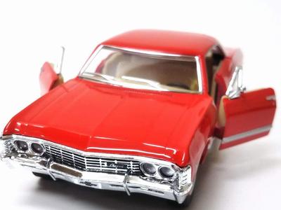 Kinsmart 1967 Chevrolet Impala Diecast Model Pullback Mini Car Red / /