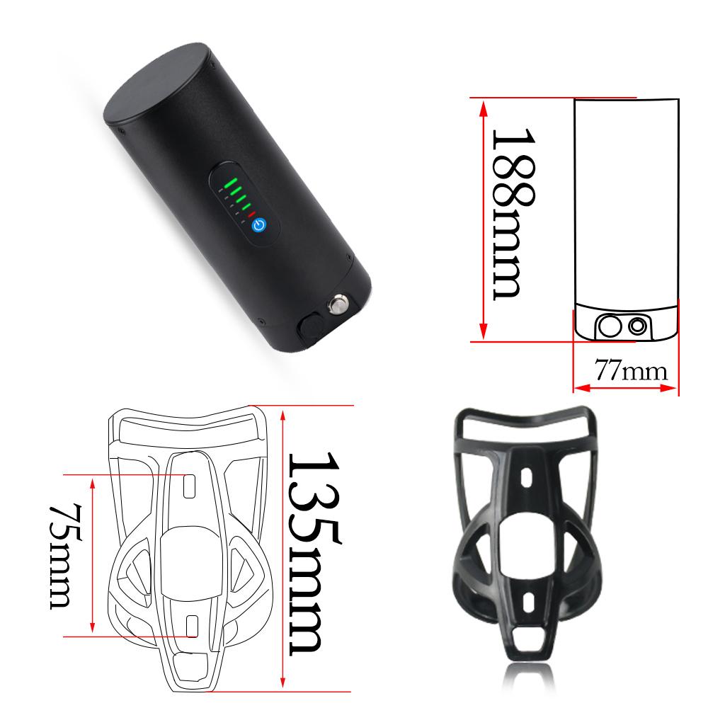 EU-LAGER 36V 7Ah Gepäckträger 500W Motor Kompatibler Akku 36V Wasserkocher-Akku