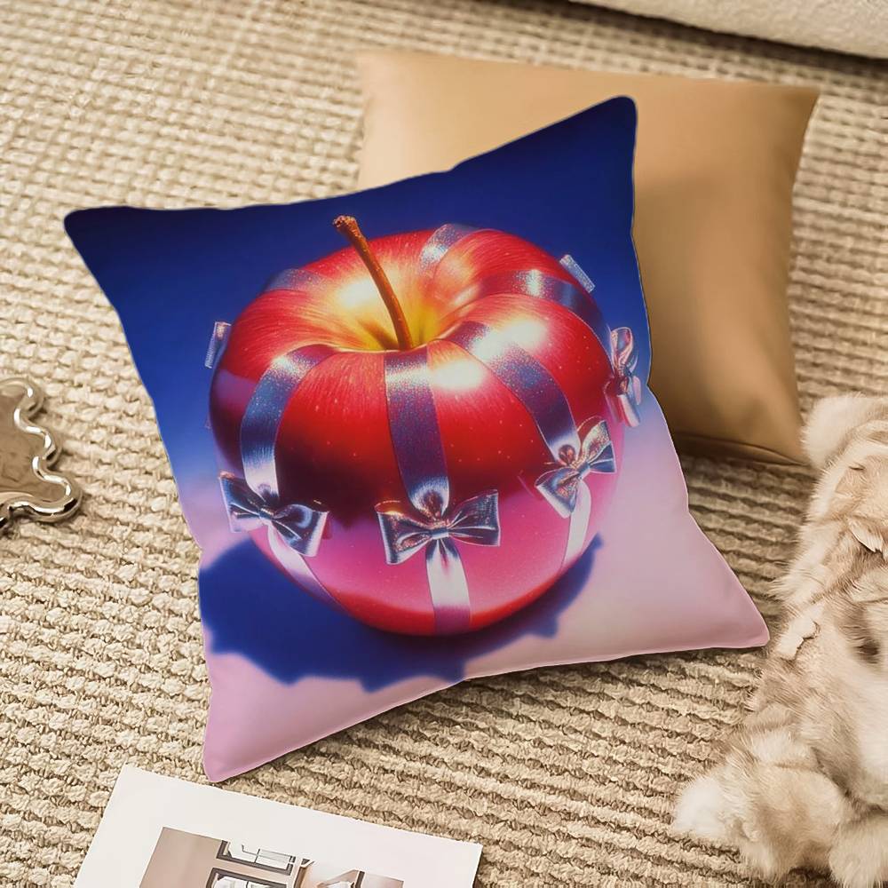 Weihnachts-Apfel Kissenbezug Hausstaubmilbenabweisend Unsichtbarer Reißverschluss Sofa Bett