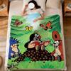 Soft Warm Plush Blanket Fuuny Cartoon Dorm M-Mole Sofa Living Room The Pet Hogar Bed Little Gift Nap K-Krtek Cute Home Flannel