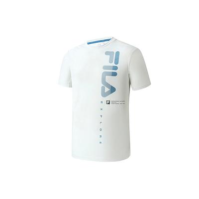 Leichtathletik Amerikanisches Vintage Buchstabenlogo Aufgedrucktes Sport-Kurzarm-T-Shirt Herren Oberteile Sommer-Wolken-Grau A11M317103F-GY