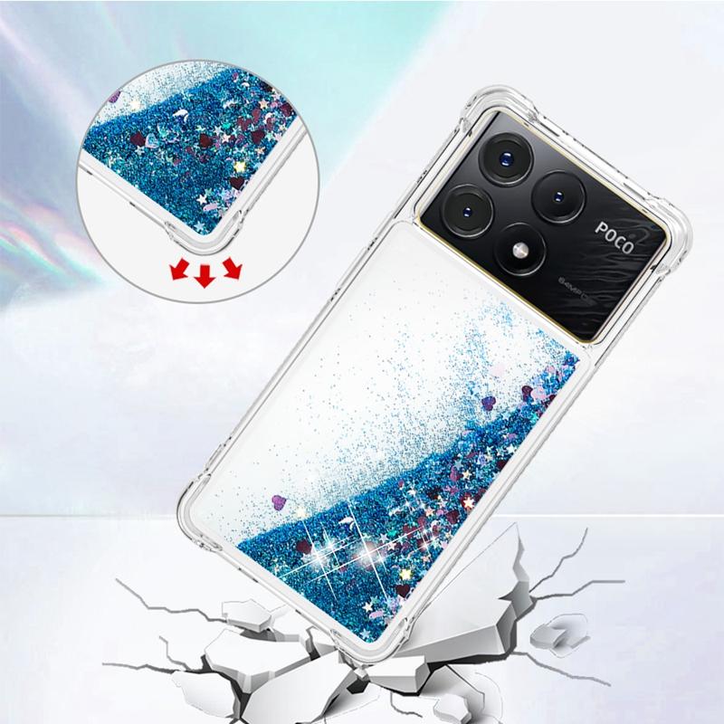 X6 Pro Case On For Fundas Xiaomi Poco X6 Pro Cover Glitter Dynamic Liquid Case For Xiomi Xiaomi PocoX6 X 6 Pro Phone Cases Etui