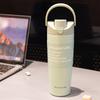 SITARAYURI Stainless Steel Insulated Bottle 900ML Double Drink Straw Thermos Cup Leak-proof Outdoor Sports Car Cups Hot Cold