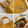 Ladies Corduroy Canvas Shoulder Crossbody Handbag Small Square Bag Stylish Trendy Women's Handbag for Casual Use