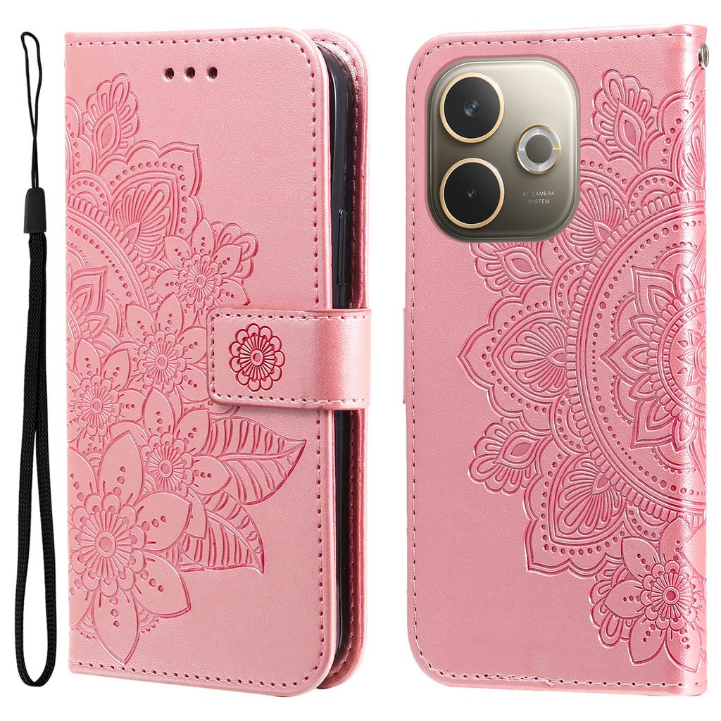 For Oppo A5 Pro 5G/A5 Vitality Edition Case Floral Pattern PU Leather Wallet Stand Phone Cover