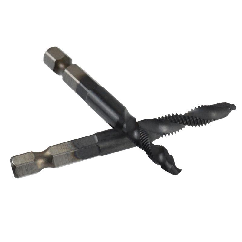Hex Shank High-Speed Steel Spiral Drill & Tap with Cobalt and AlN Coating