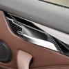 2Pcs Carbon Fiber Interior Rear Door Handle Cover Trim For BMW X1 F48 2016-18