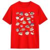School Friends Crayon Shin Chan T-Shirt Summer Y2K Retro T Shirts 100 Cotton Tshirt For Mens Short Sleeves Clothing