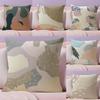 Morandi Color Pattern INS Cushion Cover Natural Linen Pillow Case DoubleSided Print Decorative Sofa Pillowcase Home Decor Gift