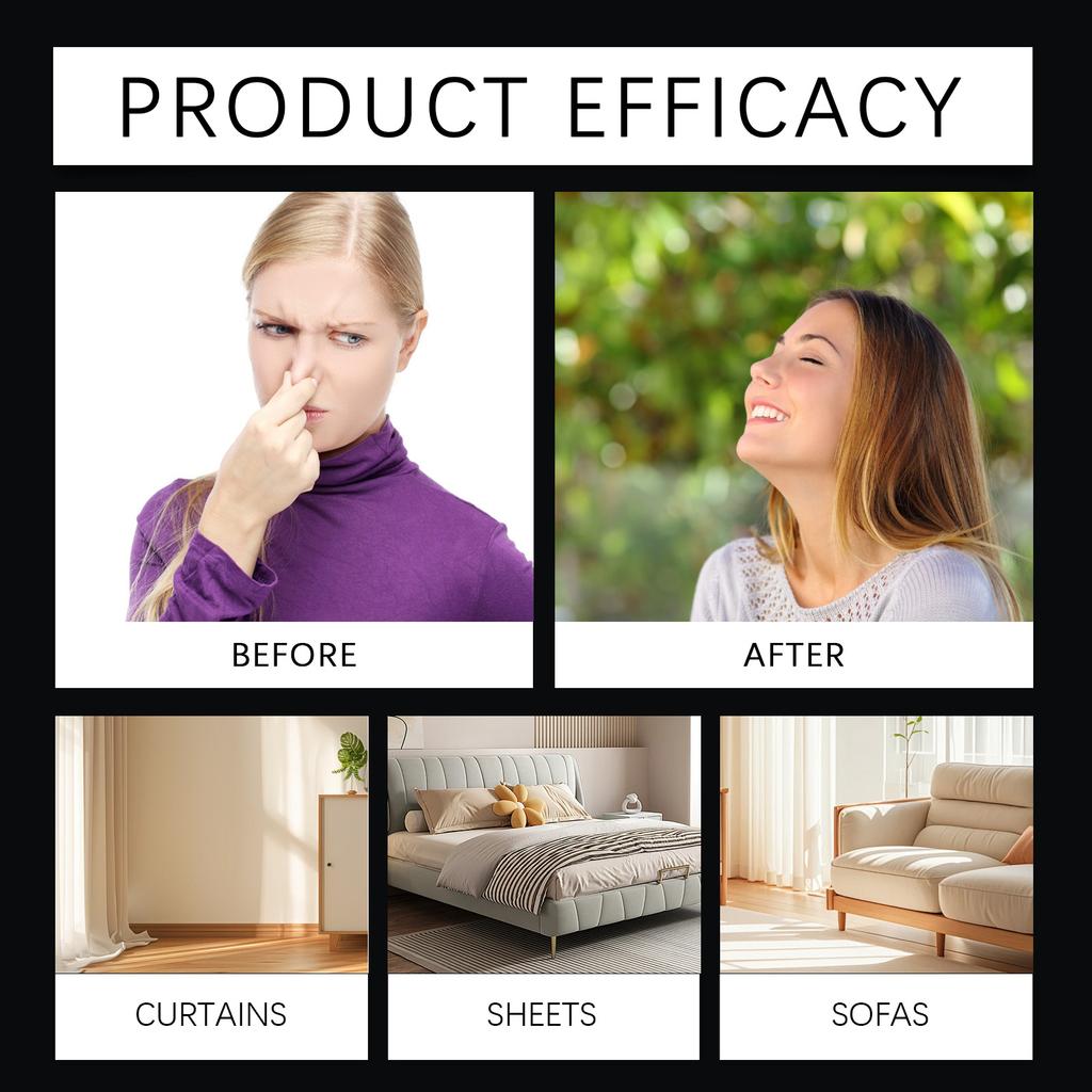 Natural Fabric Spray Long-Lasting Fragrance With Vanilla Essence Odour-Eliminating Portable Air Freshener For Hotels And Homes