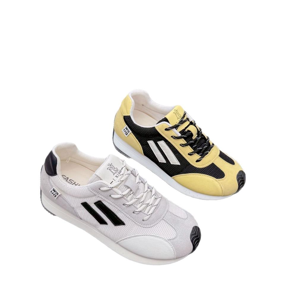 Breathable mesh German training shoes women's 2025 summer new versatile flat-bottomed casual sports shoes women's retro Forrest Gump shoes women