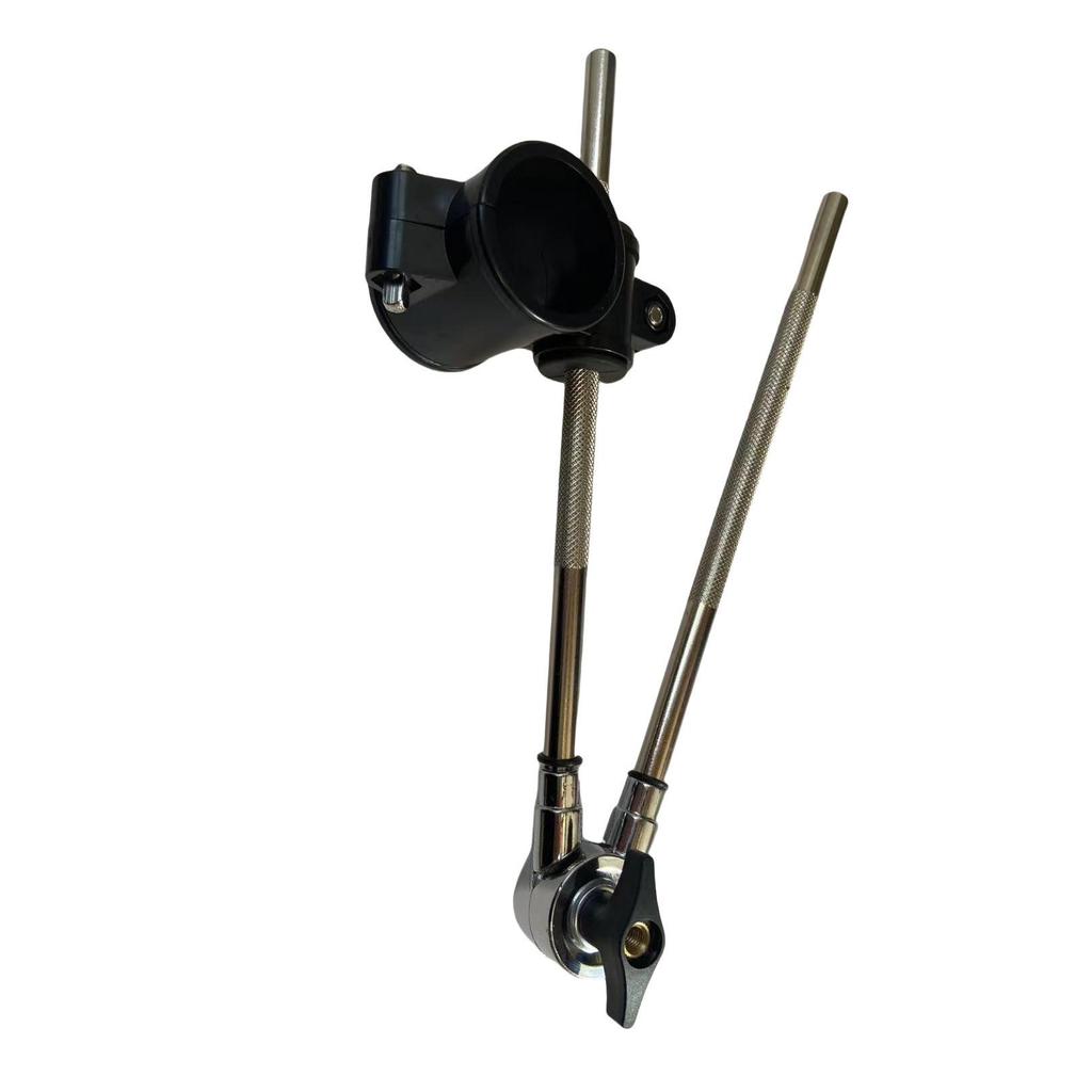 Electric Frame Drum Tee Fitting Snare Stand with Curved Rod and Quick Lock L-shaped Rod Hook