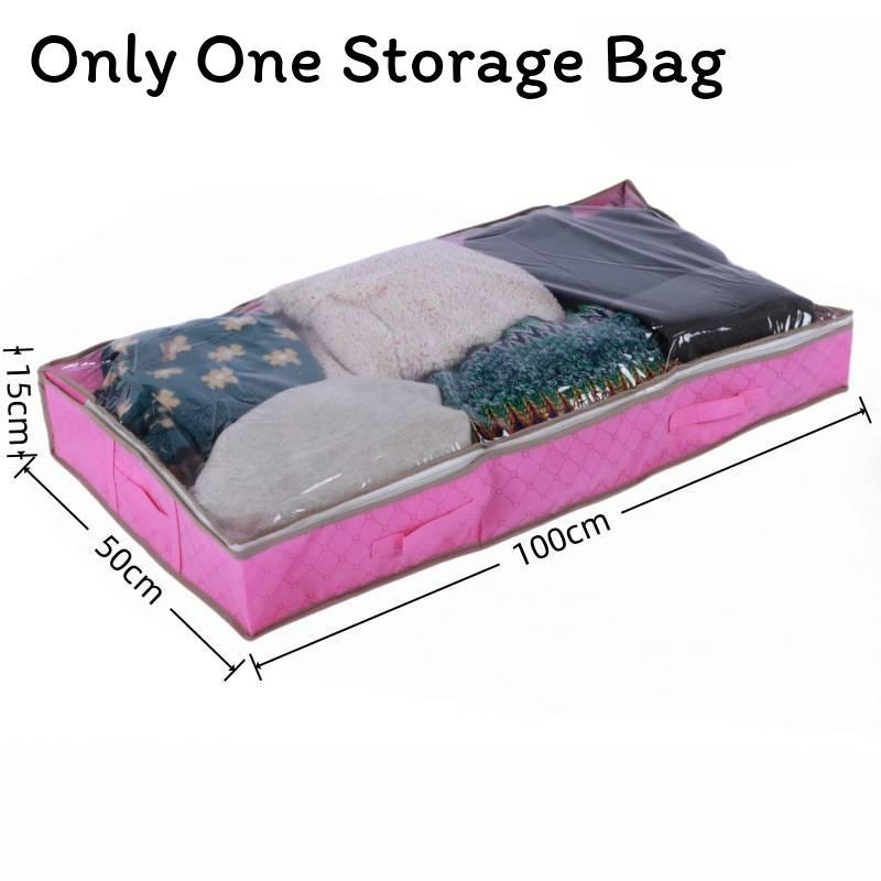 Modern Foldable Nonwoven Fabric Storage Bag For Bedroom Closet Organization
