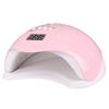 Digital Nail Dryer 24pcs Light Chips 48W Portable Multi Mode USB LED Manicure Lamp Pink