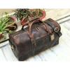 20-Zoll-Reise-Wochenendtasche aus Leder für Männer, Reisetasche aus Leder, Sporttasche aus Leder, Reisetasche für die Nacht, Reisetasche für Herren