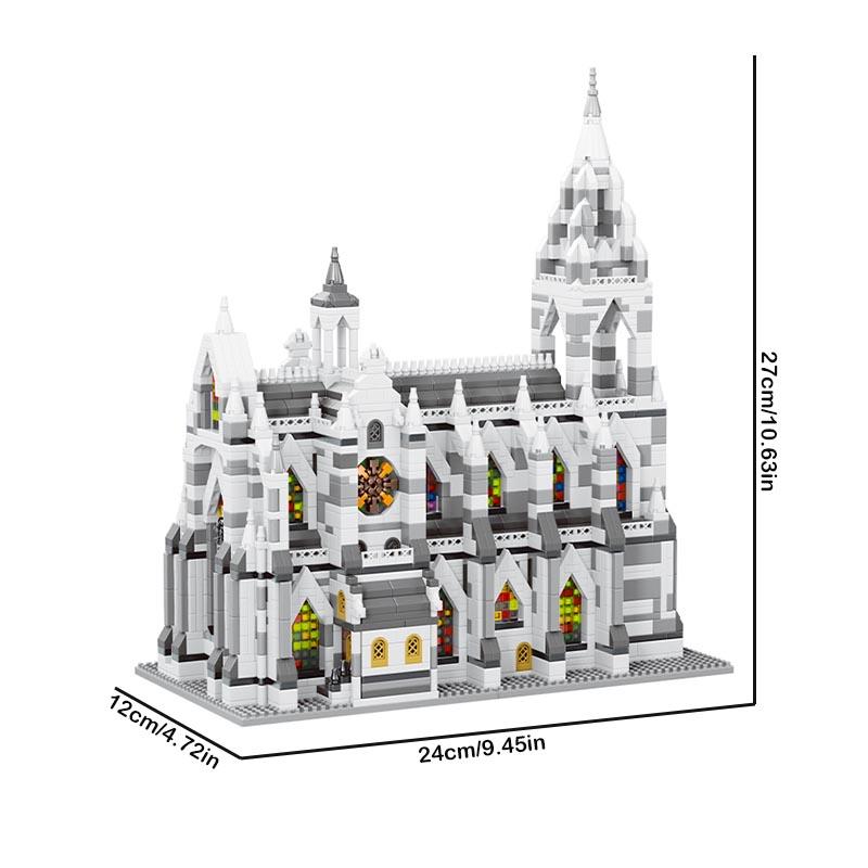 Notre-Dame De Paris Cologne Cathedral Building Blocks Set Architectural Model Kit 2908pcs Bricks Kids Adult Toys Enthusiast Gift