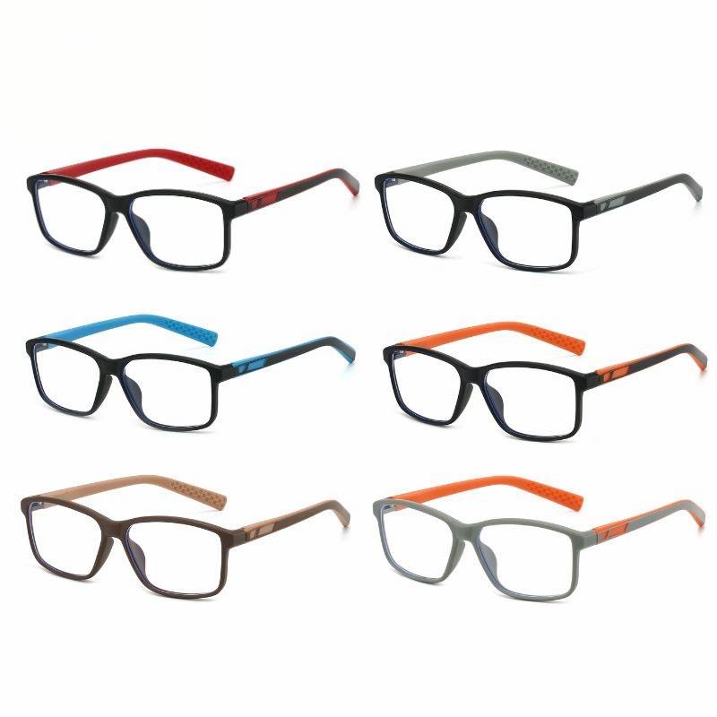 Sports Style Spring Leg Reading Glasses Men Women Fashion Square Blue Light Protection Presbyopia Eyeglasses with Plus Diopter