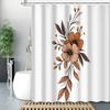 1pc Countryside Style Floral Plant Shower Curtain Partition Curtain, Decorative Print Shower Curtain,Bathroom Accessories