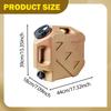 Water Container with Faucet Barrel 20L Adjustable Carrier Bucket Jug for Camping Outdoor