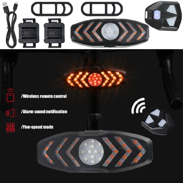 Bright LED Bicycles Warning Light Rechargeable Security Bike Tail Light for Safe Cycling Outdoor Activity