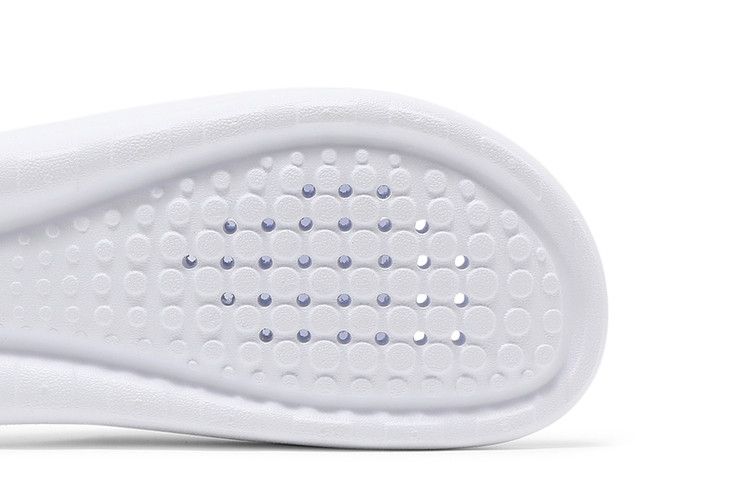 Nike Victori One Shower Slide White Polka Dot Swoosh