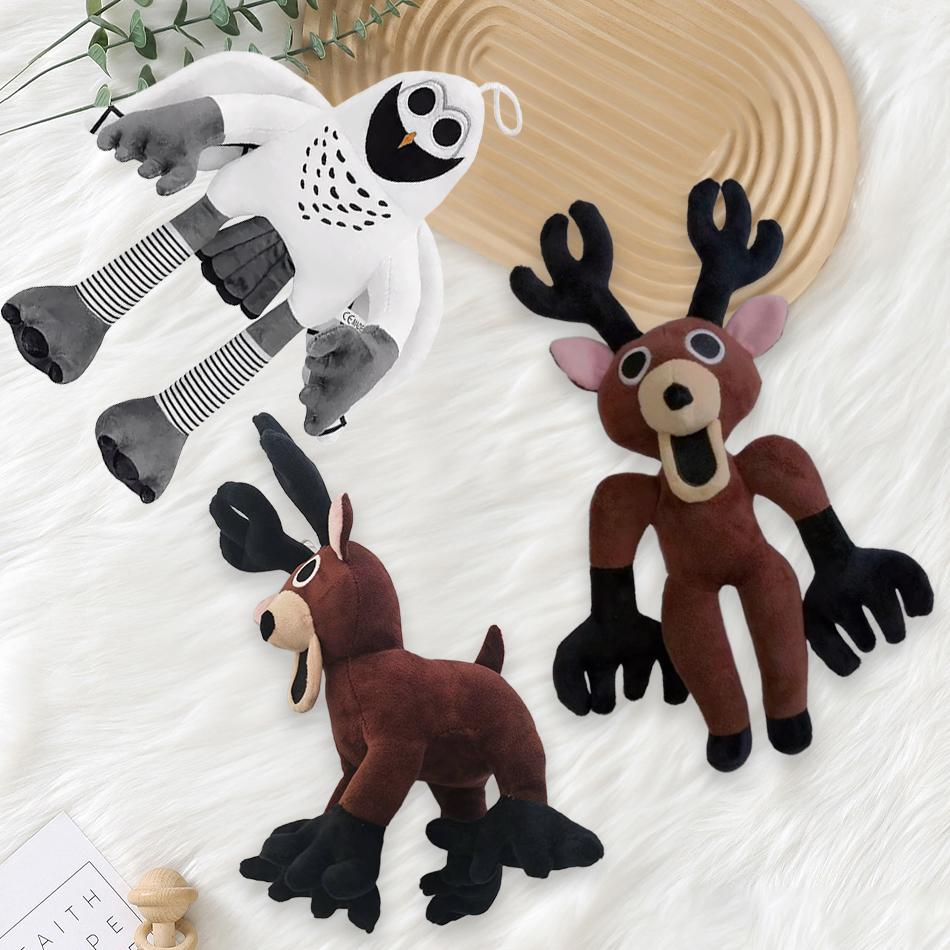 99Nights Horror Game Plush Toy 99 Nights In The Forest Deer White Owl Stuffed Animal Plush Dolls Kids Toy Boy Halloween Gift