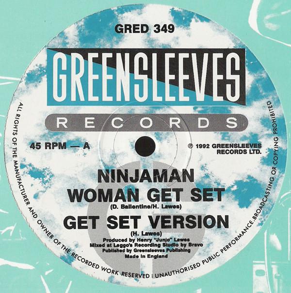 

12-дюймовая пластинка NINJAMAN / YELLOWMAN - Woman Get Set / You ll Lose A Good GRED349 Greensleeves Re 1992 UK Регги, Ска и Даб Б/У
