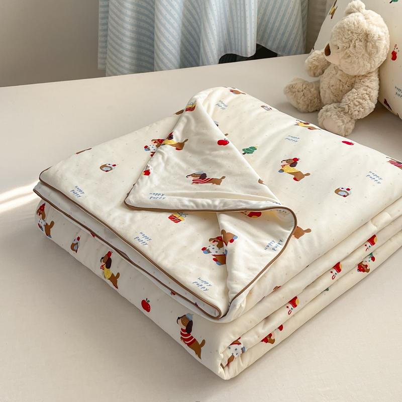 

Новое мультяшное одеяло на весну-лето, мягкое, дышащее, стеганое, одинарное, двуспальное, плед для лета, вязаное одеяло, пуховое одеяло 110x150cm Very Small