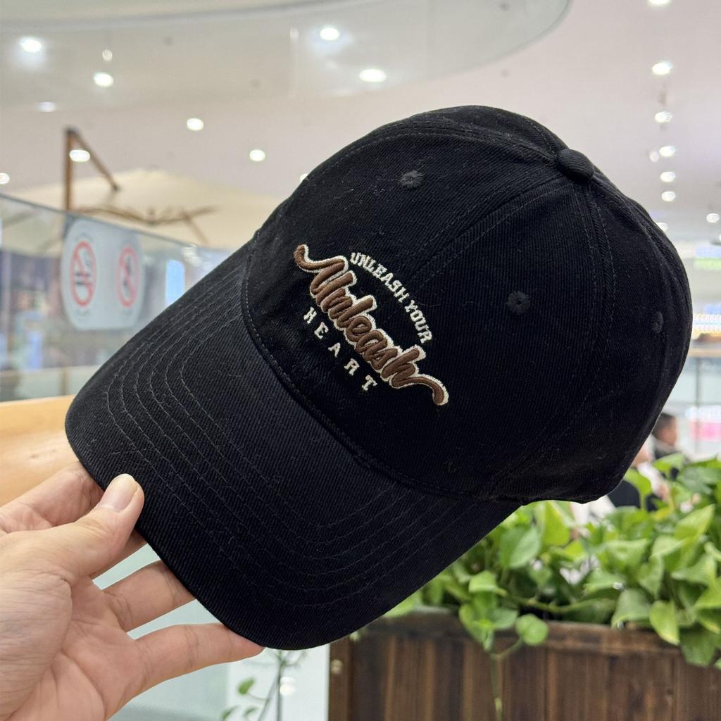 Fashion Hat Korean ins Alphabet Embroidery Autumn Baseball Cap Men's and Women's Wide Brim New Face Small High Quality Cap