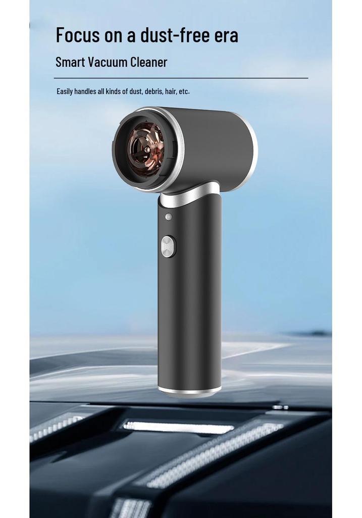 Portable Wireless Vacuum Cleaner: High-Suction Blow-Suction Integrated with Digital Display and Brushless Motor for Cars