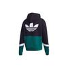 adidas Originals Men's SPRT US FT OH Colorblock Pullover Hoodie Black Green GJ6718