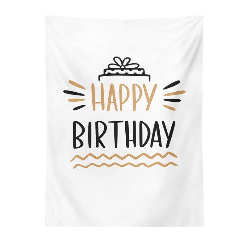 Birthday Party Hanging Cloth Home Wall Decoration Tapestry Office Living Room Tapestry