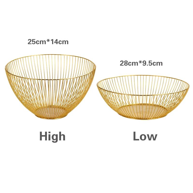 Bol cu fructe suport pentru tort Farfurii veselă Vase Farfurie pentru gustări Coș cu fructe din fier Farfurie creativă pentru fructe Coș de depozitare pentru gustări și bomboane