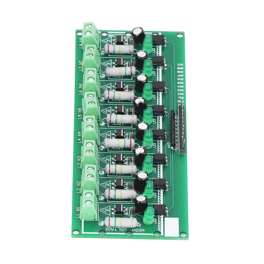 Optocoupler Isolation Board 8 Channel PLC Voltage Detection Module 220V AC for DIY