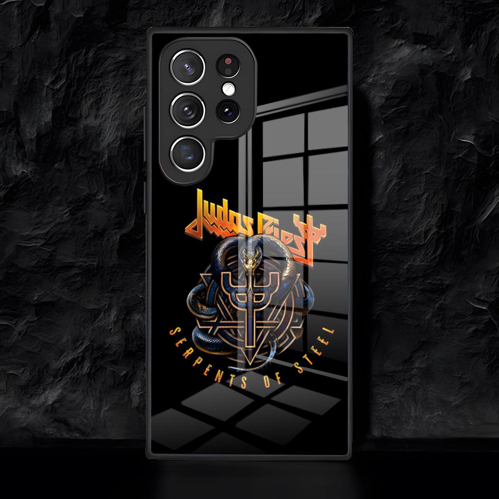 Band J-Judas P-Priest Phone Case For Samsung S26 S25 Edge Ultra 24 23 22 21 Ultra Plus Fe A55 56 15 4G 5GGlass Cover