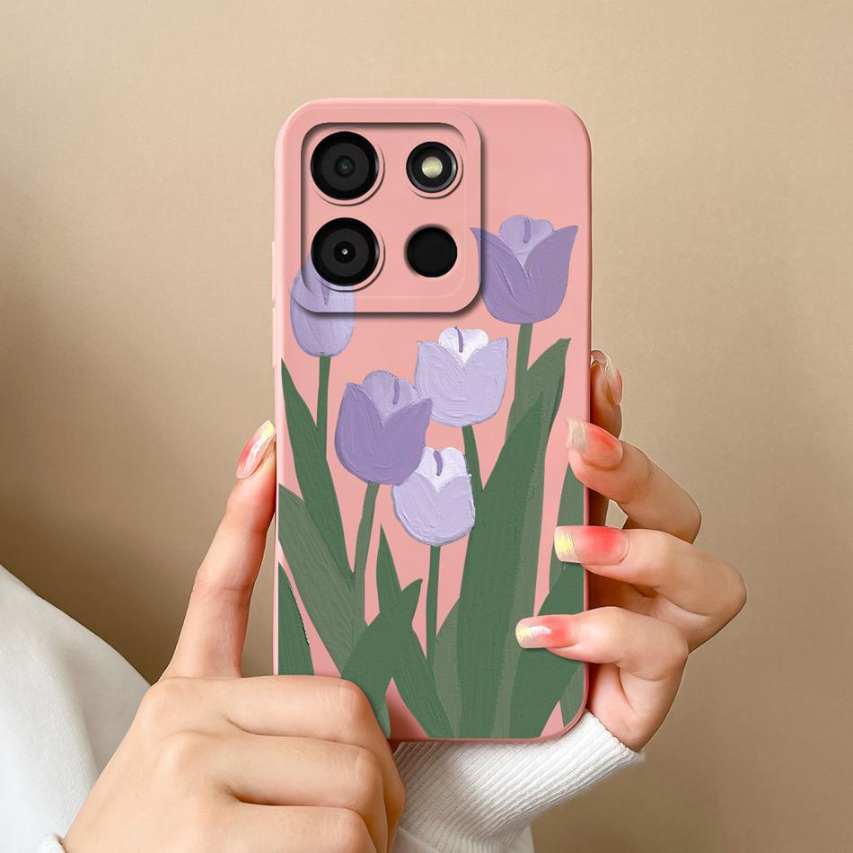 For Itel A60 A60S Case Cute Design Soft Liquid Silicone Shockproof Bumper For Itel A60 S Camera Protection High Quality Fundas