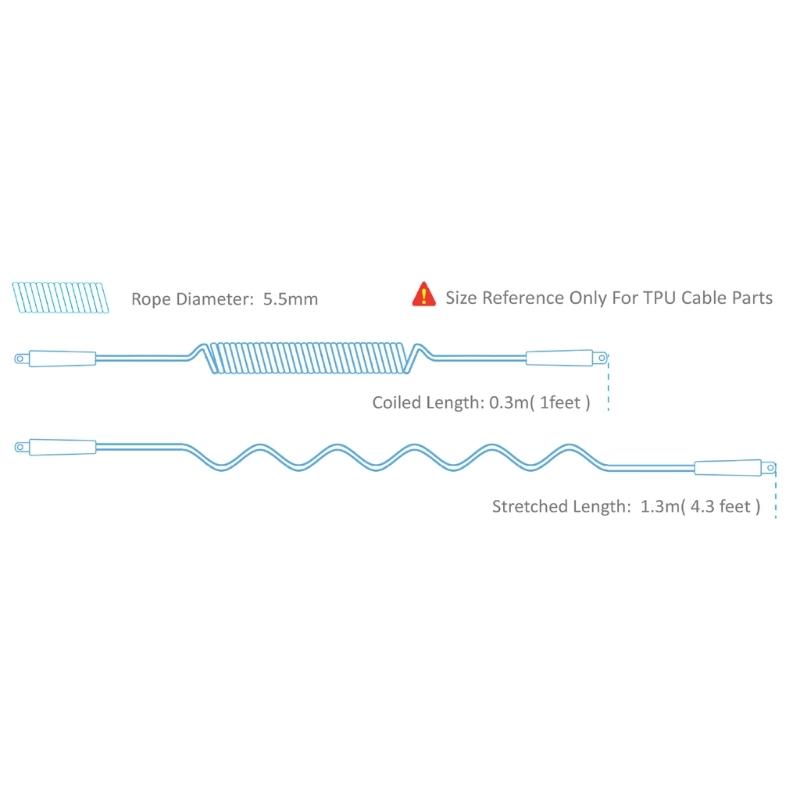 Peddels Leashes Elastieken Veiligheidskoord Hengel Leashes Lanyards Koord