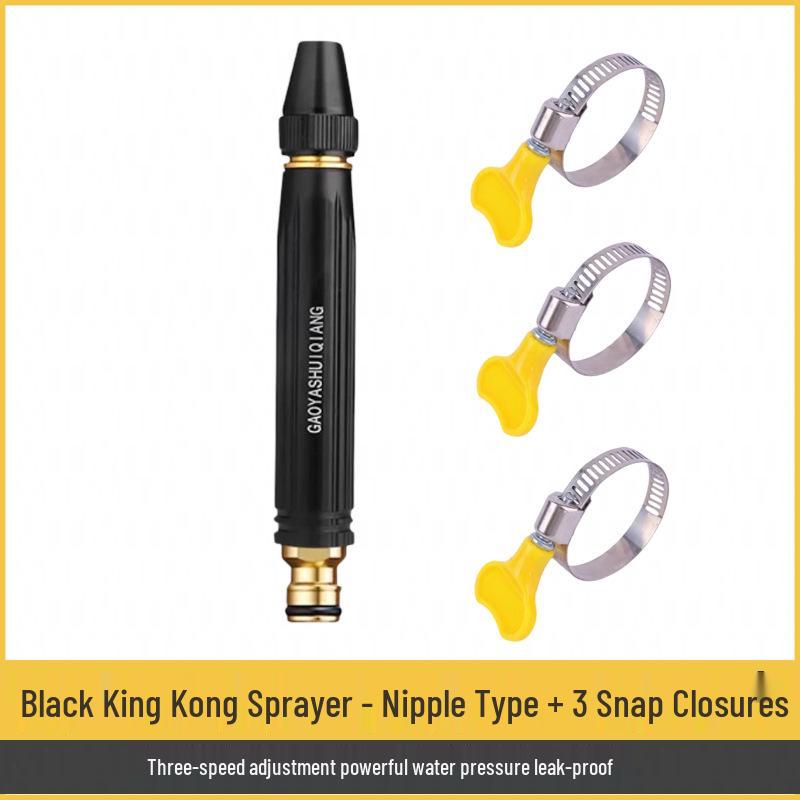 High-Pressure Water Gun Nozzle for Car Wash, Home Use, and Garden Watering