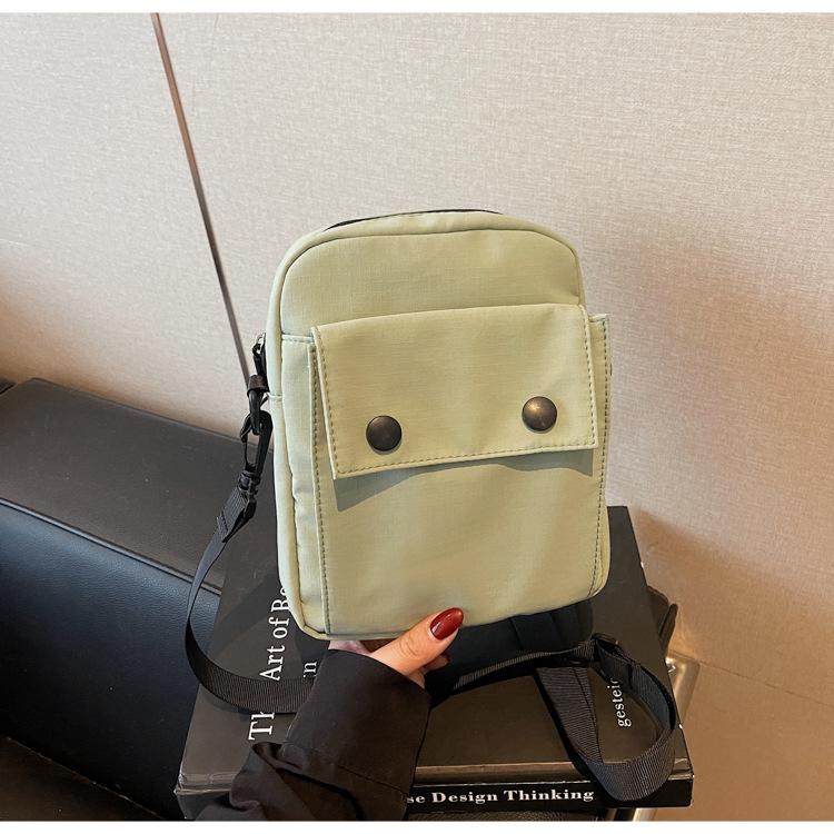 

Mobile phone bag Korean version ins wind nylon bag women s 2025 new student sports shoulder messenger bag couple bag зелёный